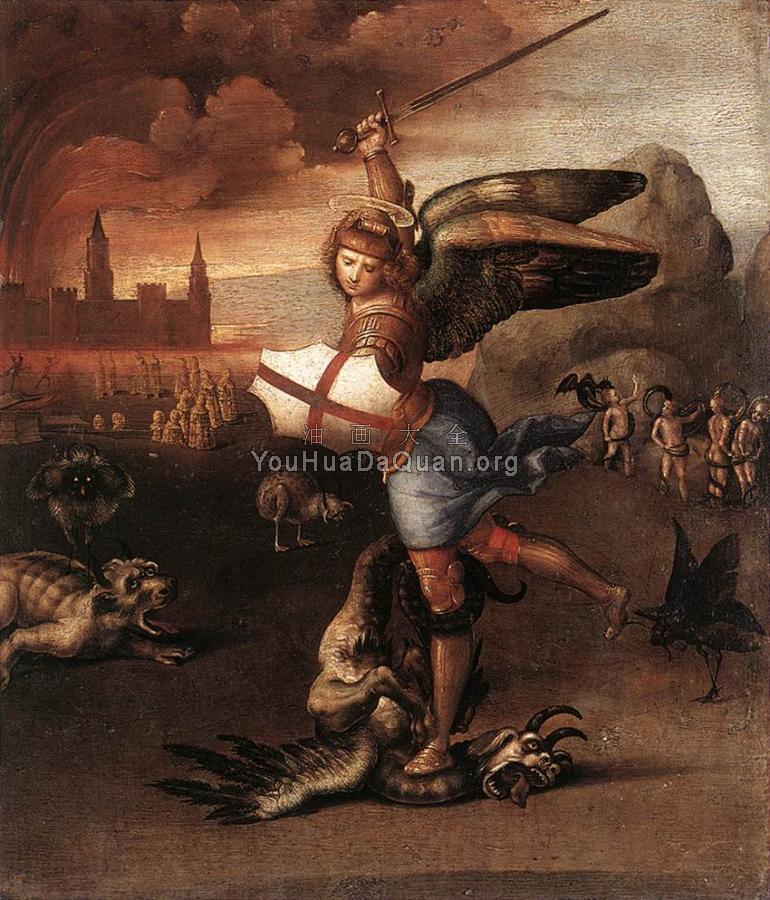 St Michael and the Dragon - 拉斐尔